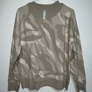 Athleta ivory Jacquard Sweater